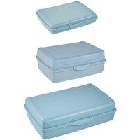 Keeeper Set Of 3 Clip Lock Fresh Food Container - Blue, Blue