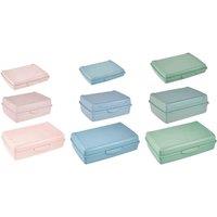 Keeeper Set Of 9 Clip Lock Fresh Food Container - Blue Pink Green, Multi