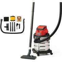 Einhell Power X-change Cordless Wet And Dry Vacuum Cleaner Tc-vc 18 20 Li S-solo, Red