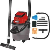 Einhell Power X-change Cordless Wet And Dry Vacuum Cleaner Tc-vc 18 15 Li-solo, Red