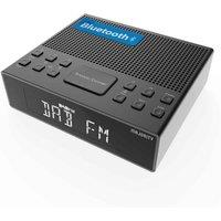 Majority Knapwell Dab Bedside Alram Clock Radio With Dual Alarm, Black