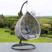 Artemis Home Oakley Swing Egg Pod Chair - Dark Grey, Grey