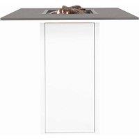 Pacific Cosiloft 100 White And Grey Fire Pit Bar Table, White