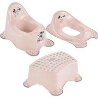 Keeeper Minnie And Mickey Mouse Baby Potty toilet Seat & Step Stool Set, Multi