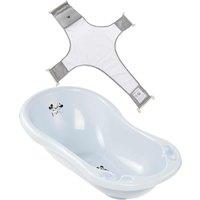 Keeeper Blue Disney Baby Bath 84Cm with Plug & Baby Bath Net, Multi