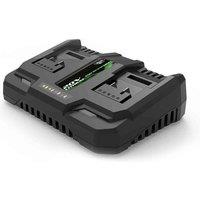 Webb 20V 2.4A Dual Port Charger, Green