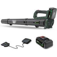 Webb 20V 160Mph Cordless Axial Blower (4Ah Battery & Charger), Green