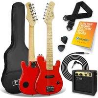 3rd Avenue Junior Electric Guitar Pack - Red, Red