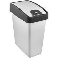 Keeeper Premium Waste Bin With Flip Lid 25 Litre - Silver, Multi