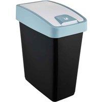Keeeper Premium Waste Bin With Flip Lid 25 Litre - Black Blue, Multi