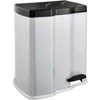 Keeeper Pedal Bin With 2 Waste Compartments 7 Litre 15 Litre - Silver, Multi
