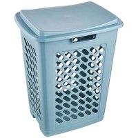 Keeeper Laundry Hamper With Hinged Lid 60 Litre - Blue, Blue