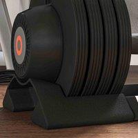 Sportnow 4-in-1 Adjustable Dumbbells Weights Set, 7Kg 13Kg 18Kg 24Kg, Black