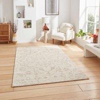 Think Rugs Geneva Cream Rectangle 120 x 170cm Polypropylene Berber 64615, Cream