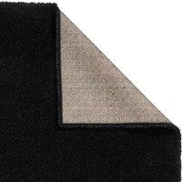Think Rugs Sierra Black Rectangle 160 x 220cm Polypropylene Plain Shaggy 9000, Black