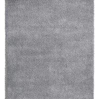 Think Rugs Sierra Grey Rectangle 080 x 150cm Polypropylene Plain Shaggy 9000, Grey
