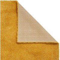 Think Rugs Sierra Yellow Rectangle 160 x 220cm Polypropylene Plain Shaggy 9000, Yellow