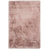 Think Rugs Super Teddy Rose Rectangle 080 x 150cm Polyester Plain Shaggy, Pink