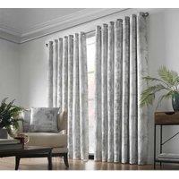 Luxury Living Fiji 46 x 90 Silver Ring Top Curtains, Silver