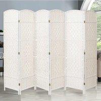 Living and Home 85Cm X 203Cm Pvc Accordion Folding Door, White