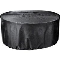 Cozy Bay Furniture Ezbreathe 4-6 Seat Round Patio Set Cover In Black, Black