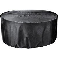 Cozy Bay Furniture Ezbreathe 6-8 Seat Round Patio Set Cover In Black, Black