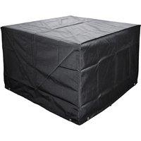 Cozy Bay Furniture Ezbreathe 8 Seat Cube Set Cover In Black, Black