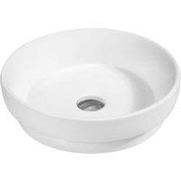 Limoge 7375 Ceramic Vert Round Countertop Basin, White