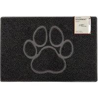 Oseasons Paw Medium Embossed Doormat In Black, Black