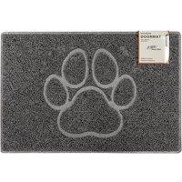Oseasons Paw Medium Embossed Doormat In Grey, Grey