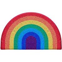 Oseasons Rainbow Medium Half Moon Doormat, Multi