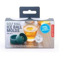 Kikkerland Golf Ball Ice Ball Molds, Green