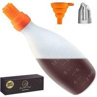 Gourmet Easy Silicone Basting Brush For Cooking - Orange, Orange