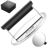 Gourmet Easy Stainless Steel Smash Burger Press - Silver, Silver