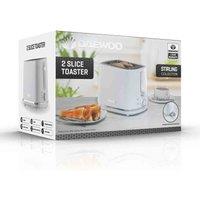 Daewoo Stirling 1.7L 3Kw Jug Kettle White & Toaster, White