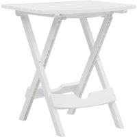 vidaXL Folding Garden Table 45.5x38.5x50cm White, White