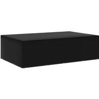 vidaXL Garden Furniture Cover 12 Eyelets 205x325x90cm, Black