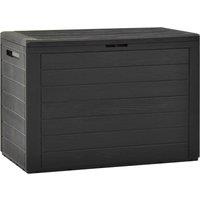 vidaXL Garden Storage Box Anthracite 78x44x55cm, Grey
