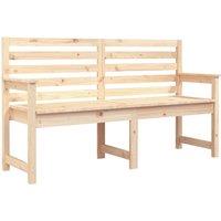 vidaXL Garden Bench 159.5x48x91.5 cm Solid Wood Pine, Brown