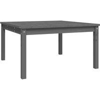 vidaXL Garden Table Grey 82.5x82.5x45cm Solid Wood Pine, Grey