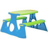 vidaXL Picnic Bench for Children 89.5x84.5x48 cm Polypropylene, Blue