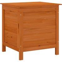 vidaXL Garden Storage Box Brown 50x49x56.5cm Solid Wood Fir, Brown