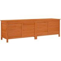 vidaXL Garden Storage Box Brown 198.5x50x56.5cm Solid Wood Fir, Brown