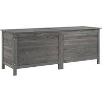 vidaXL Garden Storage Box Anthracite 150x50x56.5cm Solid Wood Fir, Grey