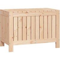 vidaXL Garden Storage Box 76x42.5x54cm Solid Wood Pine, Brown