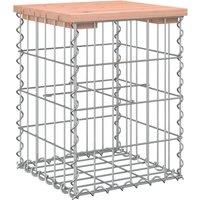 vidaXL Garden Bench Gabion Design 33x31x42 cm Solid Wood Douglas, Brown