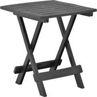 vidaXL Folding Garden Table Anthracite 45x43x50cm Plastic, Grey