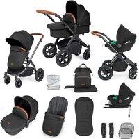 Ickle Bubba Stomp Luxe All-in-one Travel System With Isofix Base cirrus - Black Midnight Tan, Black