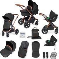 Ickle Bubba Stomp Luxe All-in-one Travel System With Isofix Base cirrus - Bronze Midnight Tan, Black