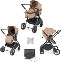 Ickle Bubba Cosmo 2 In 1 Pushchair - Gunmetal Desert Tan, Cream